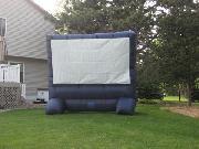 #  3 Inflatable Outdoor Widescreen Movie Screen and Epson Moviemate 50 projector in Minnesota MN