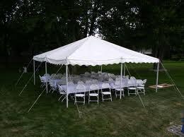 20X20 Rope and Pole Party Tent/Canopy (White) in Minnesota MN