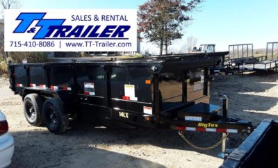 83 X 14′ Dump Trailer with Ramps Rental in Wisconsin WI